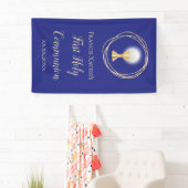 Eerste Heilige Communieblauwe banner (Insitu)