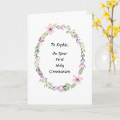 Eerste Heilige Communiedag wenst religieuzen veel Kaart (Gele Bloem)