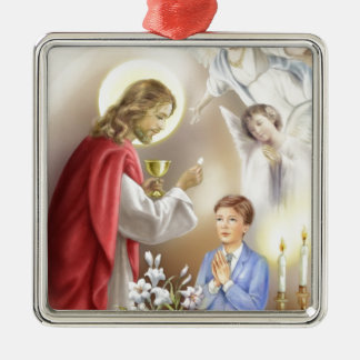 Eerste Heilige Communiejongen Metalen Ornament