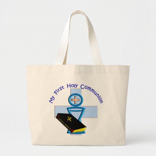 Eerste heilige communiqués voor kinderen grote tote bag (Voorkant)