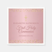 Eerste Heilige Communistische Roos Gold Hearts Servet (Voorkant)