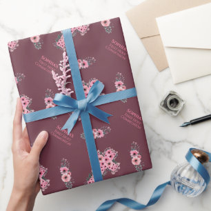 Eerste Heilige Communistische Roze Roze Vloerkruis Cadeaupapier