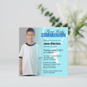 Eerste Heilige Communistische Uitnodiging Blauw Kr (Staand voorkant)