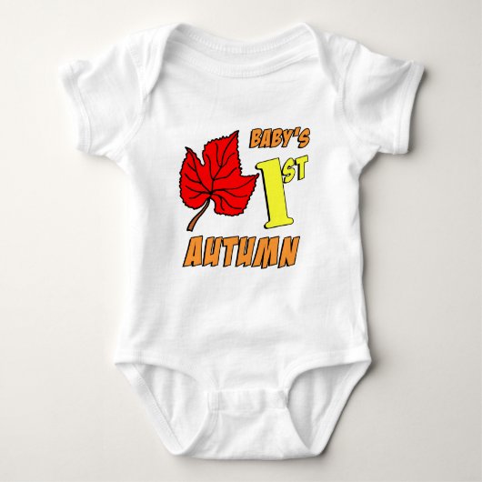 Eerste herfst baby romper (Voorkant)