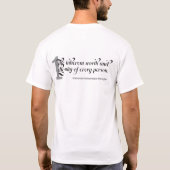 Eerste Hoofd van het universeel universeel Unitair T-shirt (Achterkant)