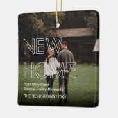 Eerste huis 2 Kerstfeest Keramisch Ornament (Links)