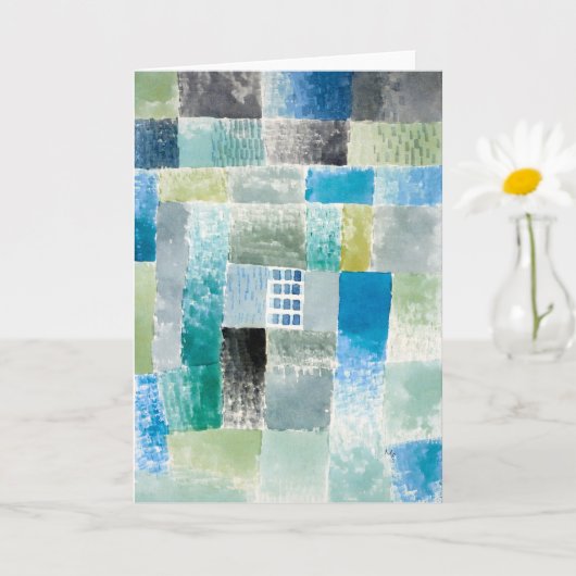Eerste huis in een nederzetting - Paul Klee - Abst Kaart (Kleine Plant)