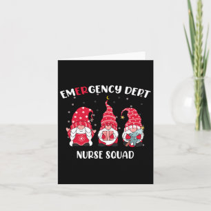 Eerste Hulp Afdeling Er Kerst Gnomes Nurs Kaart