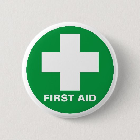 Eerste hulp - Ambulance, Help, dokter Ronde Button 5,7 Cm (Voorkant)