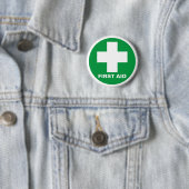 Eerste hulp - Ambulance, Help, dokter Ronde Button 5,7 Cm (In situ)
