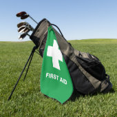 Eerste hulp & noodgeval, ambulance, hulp/golfhandd golfhanddoek (Groen)