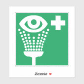 Eerste Hulp Noodhulp Oogwas Sticker (Vel)