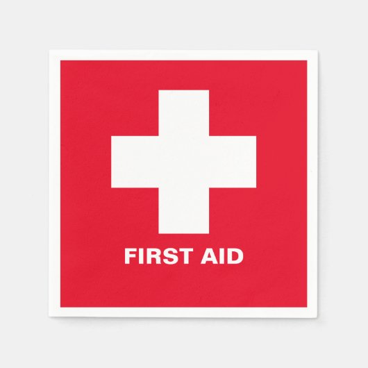 Eerste hulp & noodhulp Party Hulp / barbecue serve Servet (Voorkant)