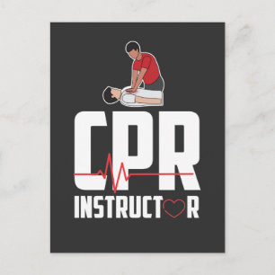 Eerste-hulpverleningsservice gecertificeerd CPR-in Briefkaart