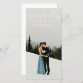 Eerste huwelijk gelukkig tot in lengte van dagen F Feestdagenkaart (Voorkant / Achterkant)