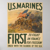 Eerste in Frankrijk Poster (Voorkant)