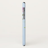 Eerste initiaal plus naam Annie met bloemen Case-Mate iPhone Case (Achterkant/links)
