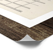 Eerste Inkomstenbelastingformulier 1040 van Amerik Poster (Hoek)