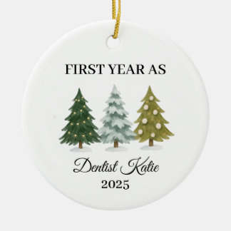 Eerste jaar als tandarts, tandartsornament keramisch ornament