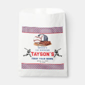 Eerste jaar down honkbal 1e verjaardagsfeest bedankzakje (Voorkant)