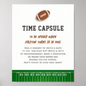 Eerste Jaar Down Voetbal Verjaardag Tijd Capsule Poster (Voorkant)