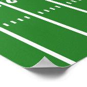 Eerste Jaar Gedaan | Voetbal 1e Verjaardagsfeestje Poster (Hoek)