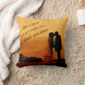 Eerste jaar huwelijksverjaardag kussen (Deken)