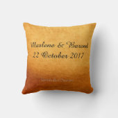 Eerste jaar huwelijksverjaardag kussen (Achterkant)