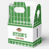 Eerste jaar naar beneden | Football 1e verjaardag Bedankdoosjes (Geopend)