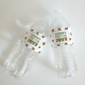 Eerste jaar naar beneden Football 1e verjaardag Waterfles Etiket