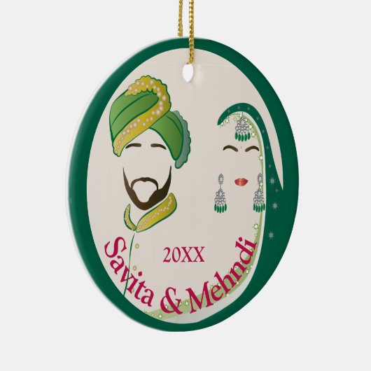 Eerste jaar samen ornament (Rechts)