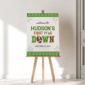 Eerste Jaar Voetbal 1e Verjaardag Welkomstbord Poster