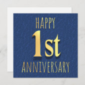 eerste Jubileum Feestdagenkaart (Voorkant / Achterkant)