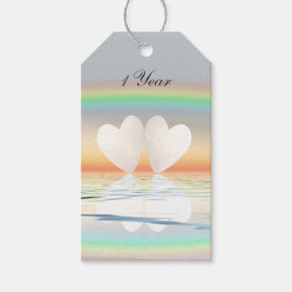 Eerste Jubileum papier Cadeaulabel