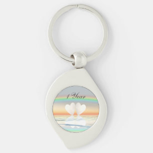 Eerste Jubileum papier Sleutelhanger