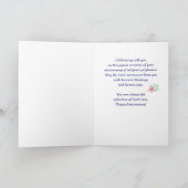 Eerste Jubileum Religieuze Leven Aangepaste Naam Kaart (Binnen)