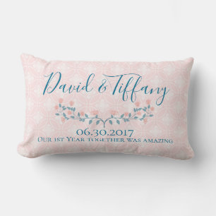 Eerste Jubileum Roze en Blauw Kussen