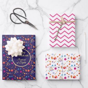 Eerste kaars van het Hanoekasfestival van de Licht Inpakpapier Vel