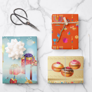 Eerste kaarsfeest op het Hanoekasfestival van de p Inpakpapier Vel