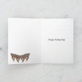 Eerste kalkoenen Thanksgiving Kaart (Binnen)