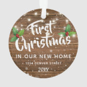 Eerste kamer | Nieuwe kerstboom thuis Ornament (achterkant)