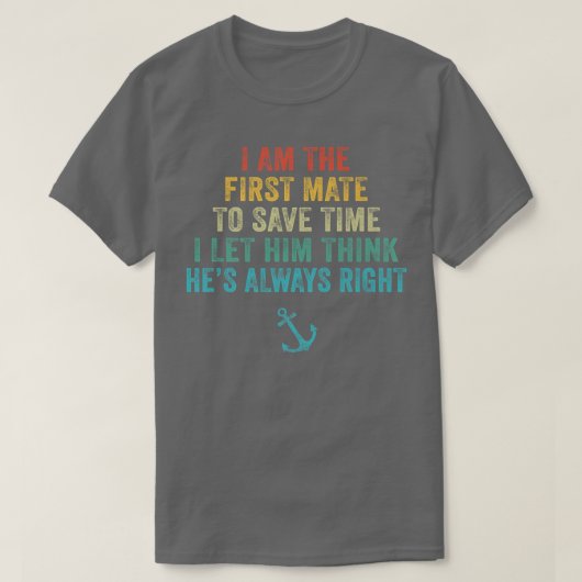Eerste kapitein, ik laat hem denken dat hij altijd t-shirt (Design voorkant)