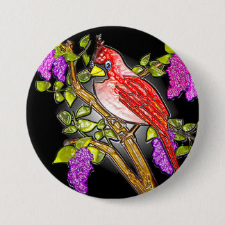 Eerste kardinaal (3" revers pin) ronde button 7,6 cm