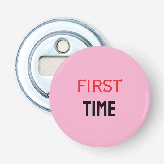 EERSTE KEER BUTTON FLESOPENER (Voorkant)