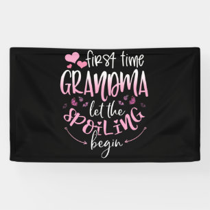 Eerste keer dat oma het Spoelen laat beginnen Spandoek