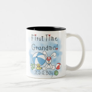 Eerste keer grootmoeder Baby Boy Tweekleurige Koffiemok