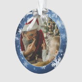 Eerste keer grootouders aangepaste foto Ornament (voorkant)