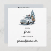 Eerste keer grootouders kerst vakantie Kaart (Voorkant / Achterkant)