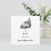 Eerste keer grootouders kerst vakantie Kaart (Staand voorkant)