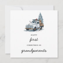 Eerste keer grootouders kerst vakantie Kaart